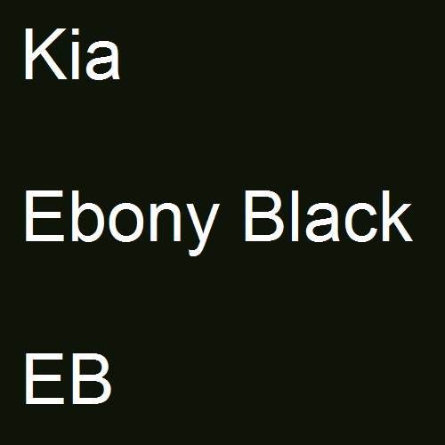 Kia, Ebony Black, EB.